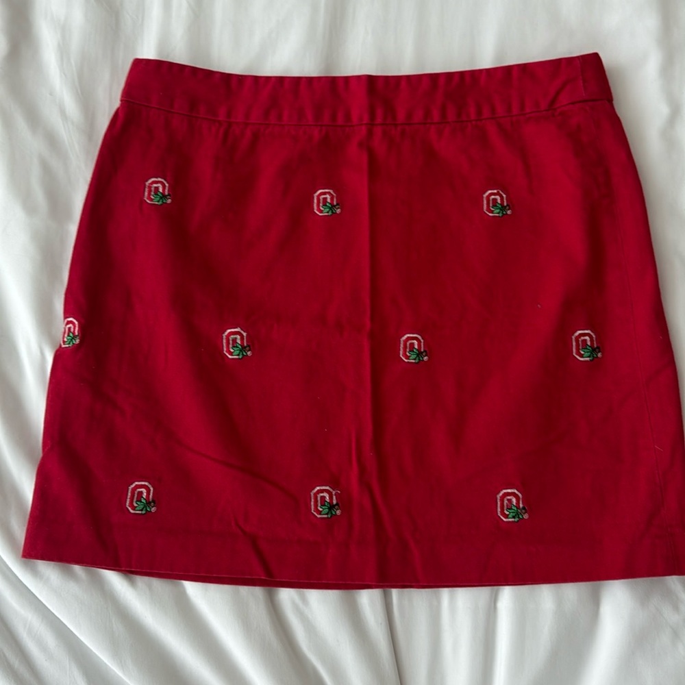 Preppy Ohio State University Skirt with Block O logo